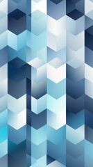 Obraz premium Abstract Blue and White Geometric Pattern Wallpaper