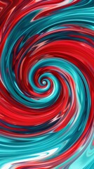 Abstract Red And Blue Swirling Wallpaper