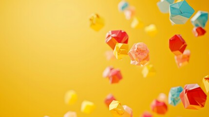 yellow geometric background