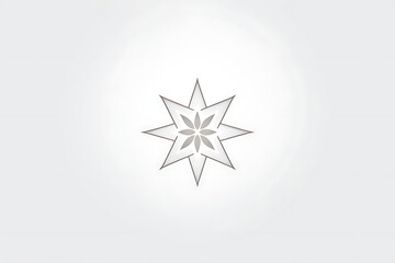A star shaped symbol on a white background