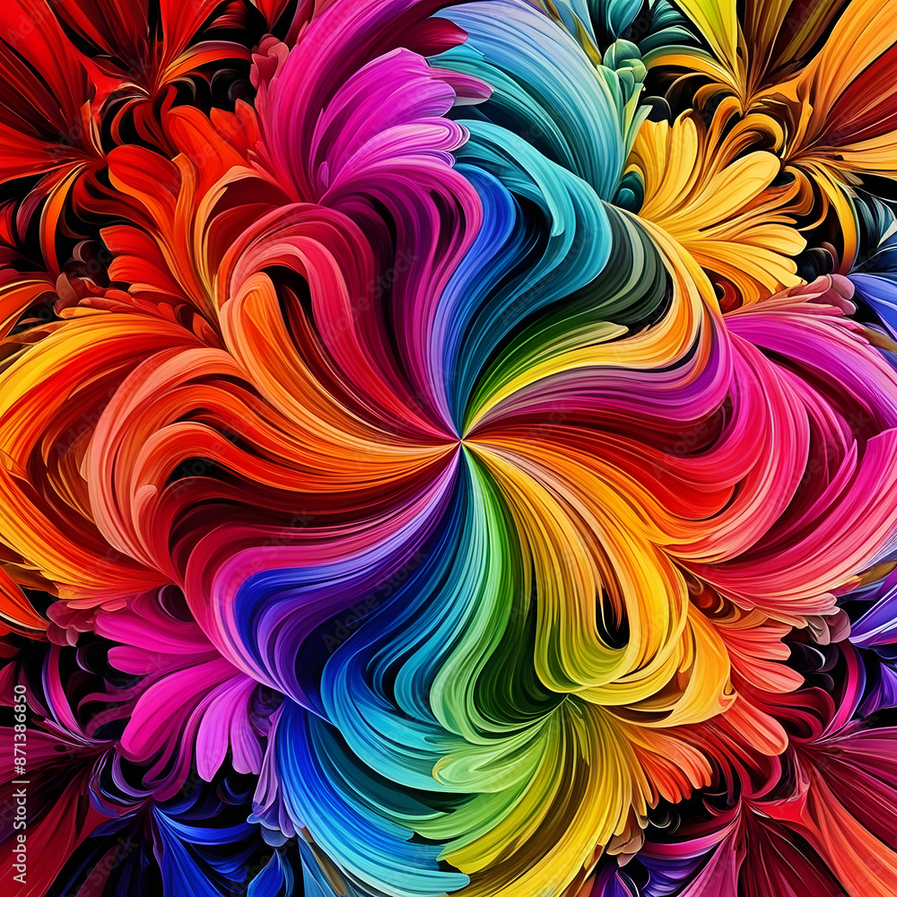 Aufkleber abstract geometric patterns: an image using various geometric shapes organized into an intricate and