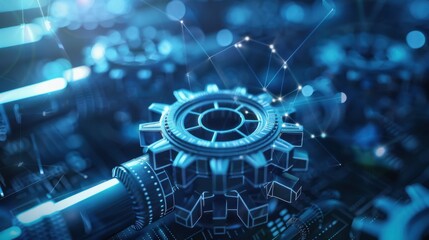 Data science, AI and cloud data concept. Computer programmer.