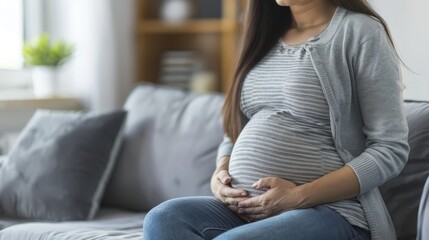 The life of pregnant mother, keep the balance of body and body health.