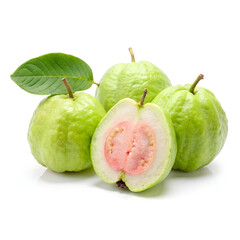 Guava on a white background