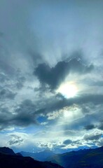 Obraz premium un corazón de nubes