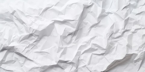 Obraz premium White Crumpled Paper Texture