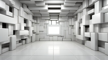 3d render of a corridor