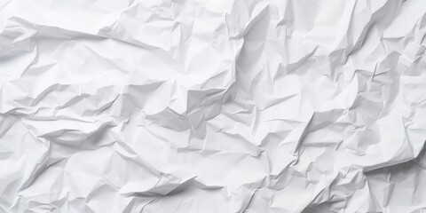 Obraz premium Abstract White Crumpled Paper Texture