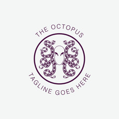 Squid Octopus Tentacle Logo