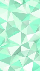 Obraz premium Abstract Mint Green And White Triangular Wallpaper Pattern