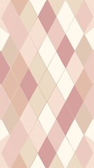 Abstract Geometric Pink And White Diamond Wallpaper Pattern