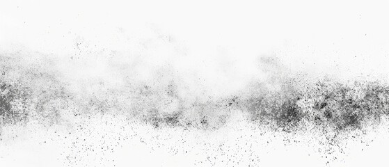 Pencil sketch style, panoramic close-up, high detail scan of light dust layer, on white background, Generative AI