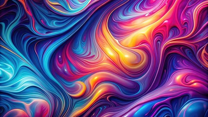 Abstract neon marble background with vibrant liquid texture , Bright, swirling, colorful, fluid art, dynamic, modern