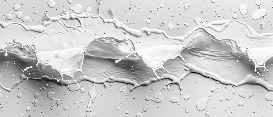 white liquid splashed torrent minimalist banner background