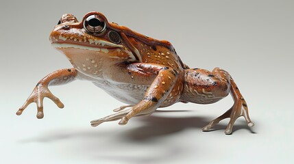 Close-up of a vibrant, detailed porcelain frog sculpture with intricate patterns, perfect for home decor or nature-inspired collectibles.