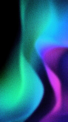electric blue to lime green to magenta abstract curvy grainy texture gradient background wallpaper