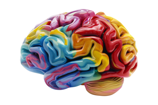 Colorful Brain Abstract Art