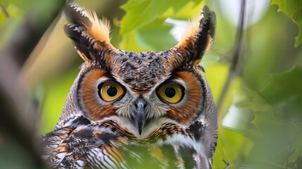 Obraz premium Great horned owl 