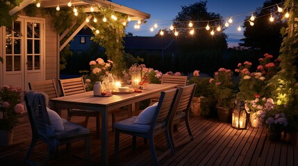 Obraz premium lights patio lighting
