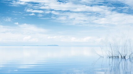 Obraz premium nature blue silver abstract