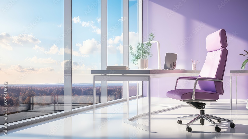 Poster modern purple chair