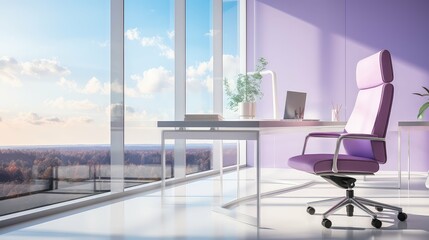 modern purple chair