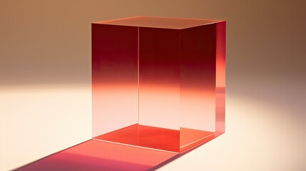 Fototapeta premium refraction light red gradient