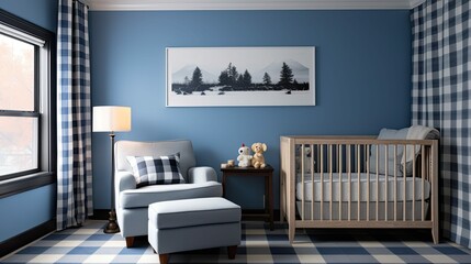 neutral buffalo plaid blue