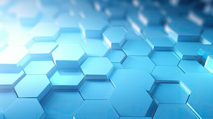 hexagons light blue geometric background