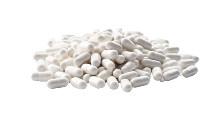 a pile of white pills