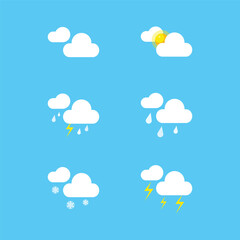 Obraz premium weather icons set. 