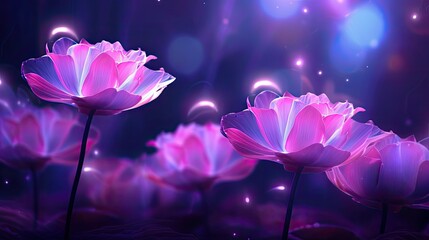 whimsical purple pink neon background