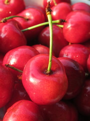 Zbliżenie na owoce czereśni