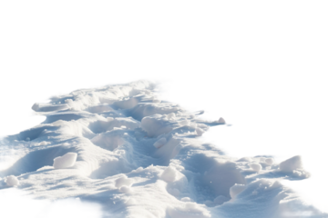 snow floor isolated on transparent background