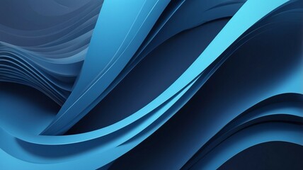 3d abstract blue background. Generated AI.
