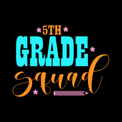 5th Grade Squad SVG 