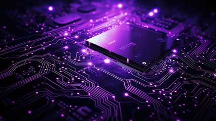 codes technology background purple