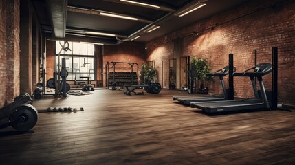 inviting personal gym interior