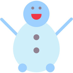 Vector Icon Snowman, Christmas, Winter, Snow, Shapes