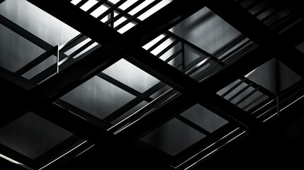 black geometric dark