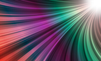 Obraz premium Shiny light sunburst. Colorful beams stripes soft lines bright light background.