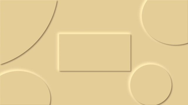 Simple cream classic transition slide animation on looping background. Geometric modern shapes in transition in horizontal direction with pastel colour background. 