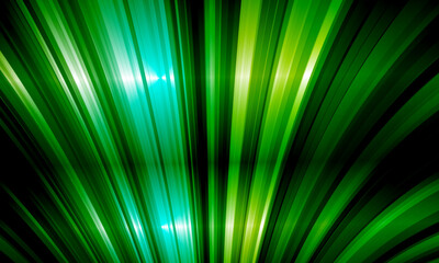 Dark green sunburst . Pastel vintage rays radiate. Colorful sun beams stripes soft lines bright light background.