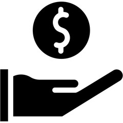 Vector Icon Money, Business And Finance, Giving, Banknote, Payment