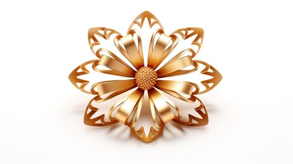 wooden flower ornament