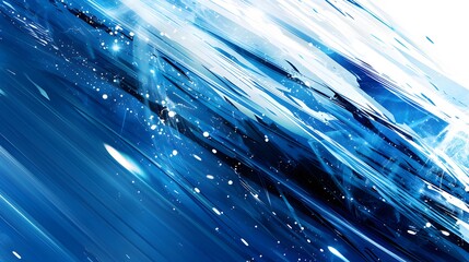 blue wave and light trail background