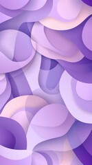 Abstract Purple And White Swirling Shapes Wallpaper