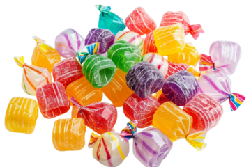 sugar candy isolated on transparent background