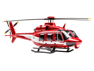 Naklejka premium a red and white helicopter
