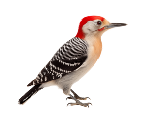 a bird with a red head